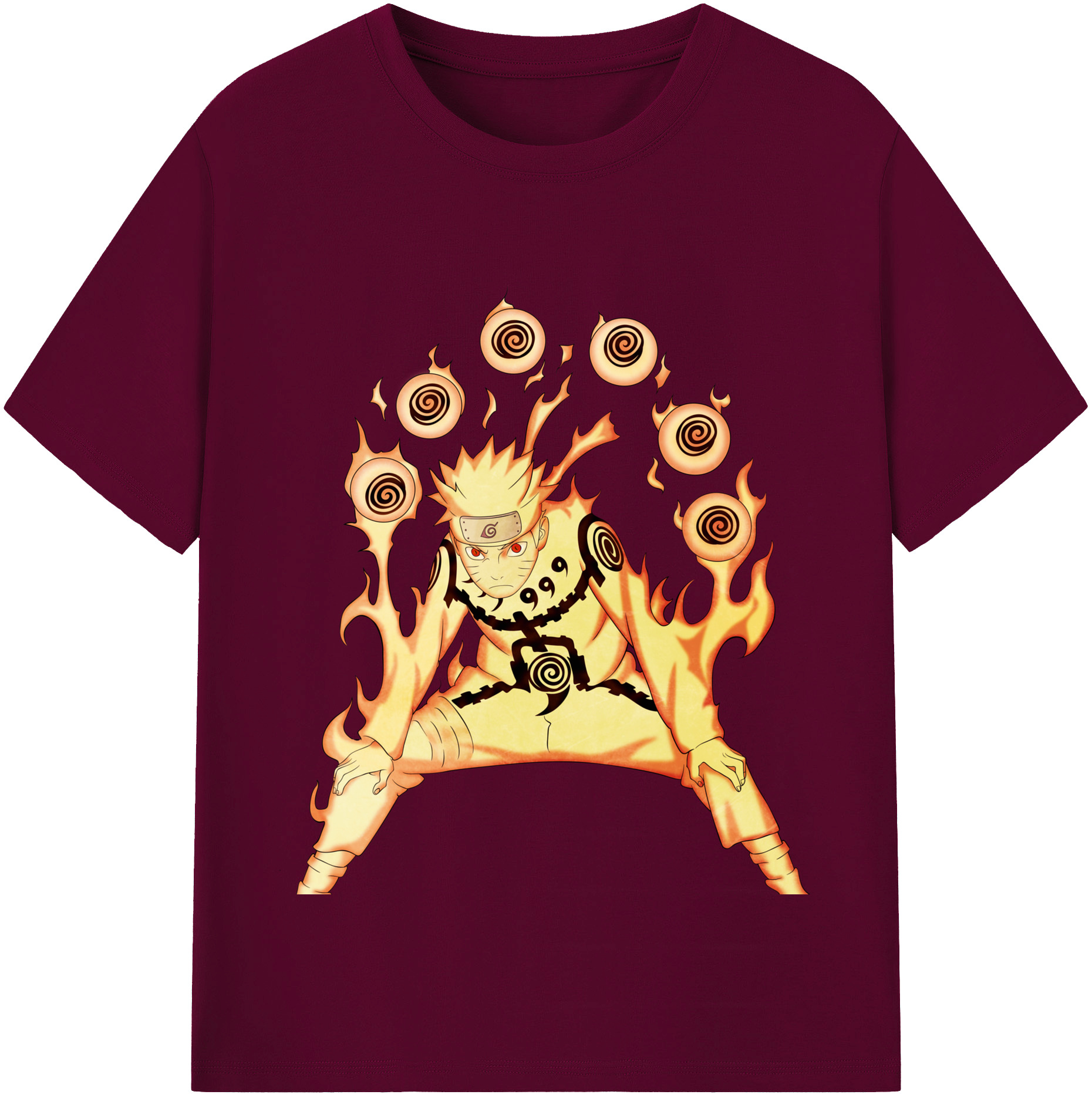 （画像用） NARUTO -ナルト- うずまき ナルト Uzumaki Naruto レディースカジュアルプリントTシャツ（綿100％）